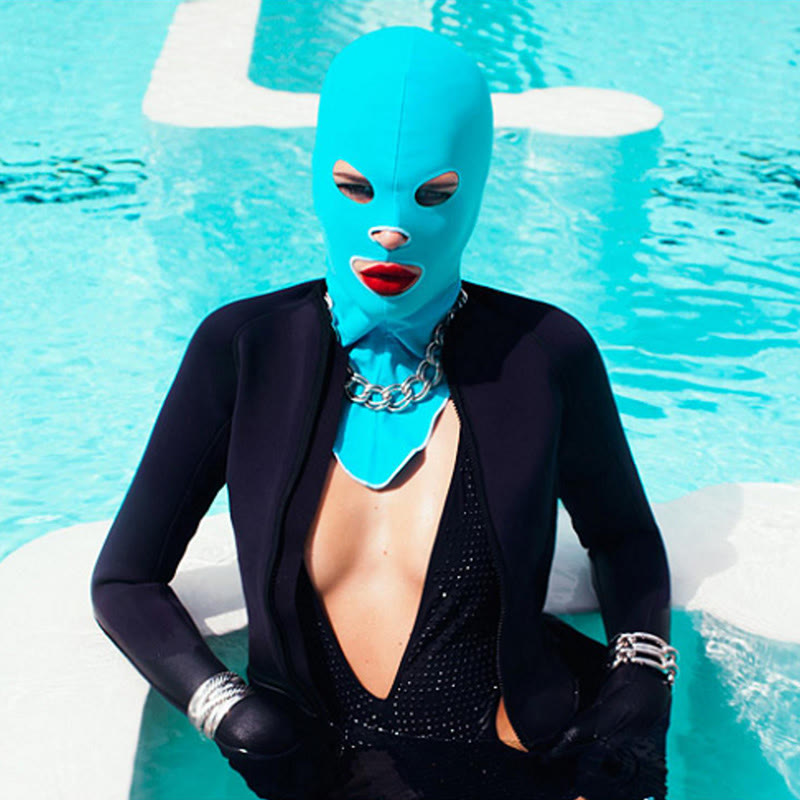 Masque de bain de couleur unie avec protection solaire - image 0