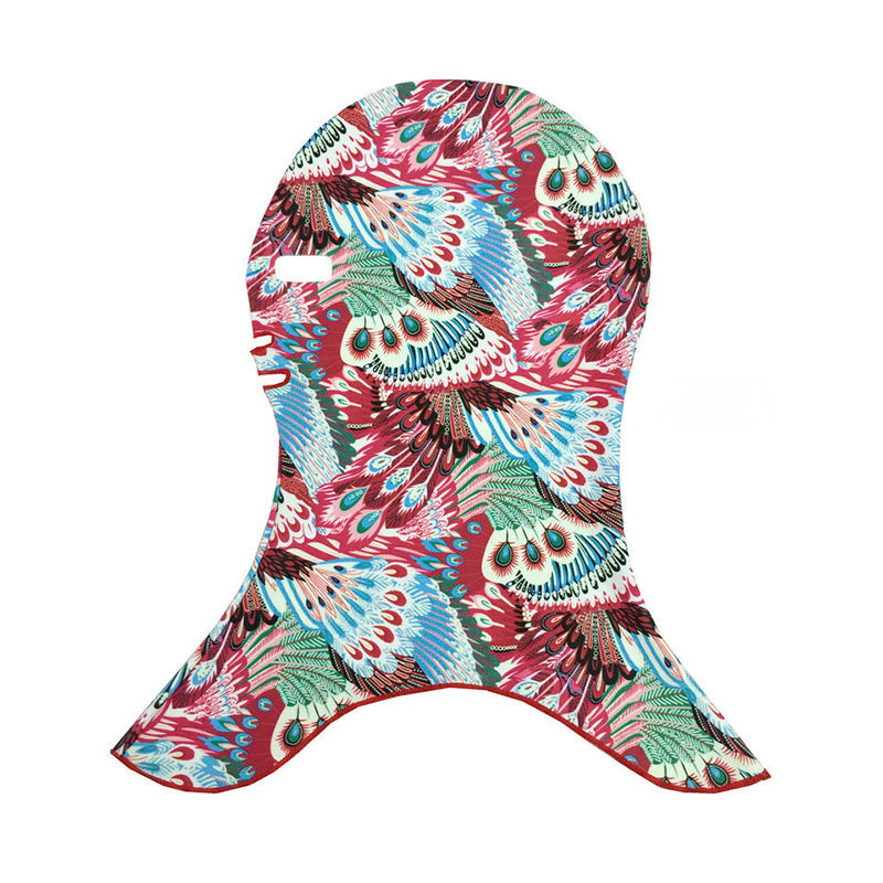 Masque de protection solaire à motifs animaux et fleurs - D - One Size - image 4