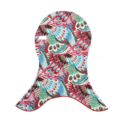 Masque de protection solaire à motifs animaux et fleurs - D - One Size - image 4