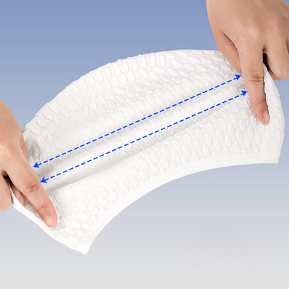 Bonnet de bain en silicone de couleur unie - image 8