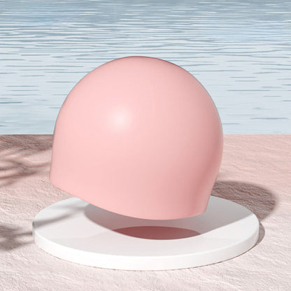 Bonnet de bain de couleur unie à haute élasticité - Rose - One Size - image 5