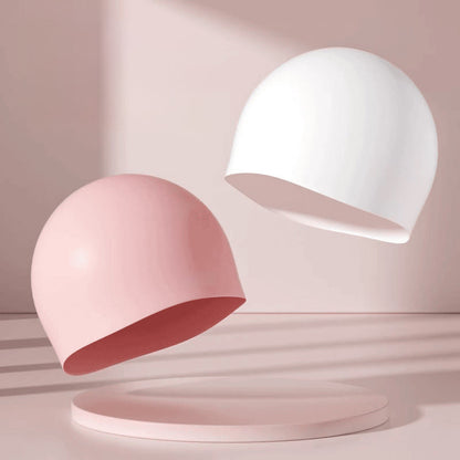 Bonnet de bain de couleur unie à haute élasticité - image 1