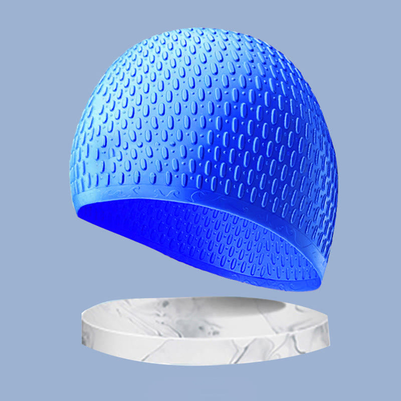 Bonnet de bain en forme de larme - Bleu marine - One Size - image 6