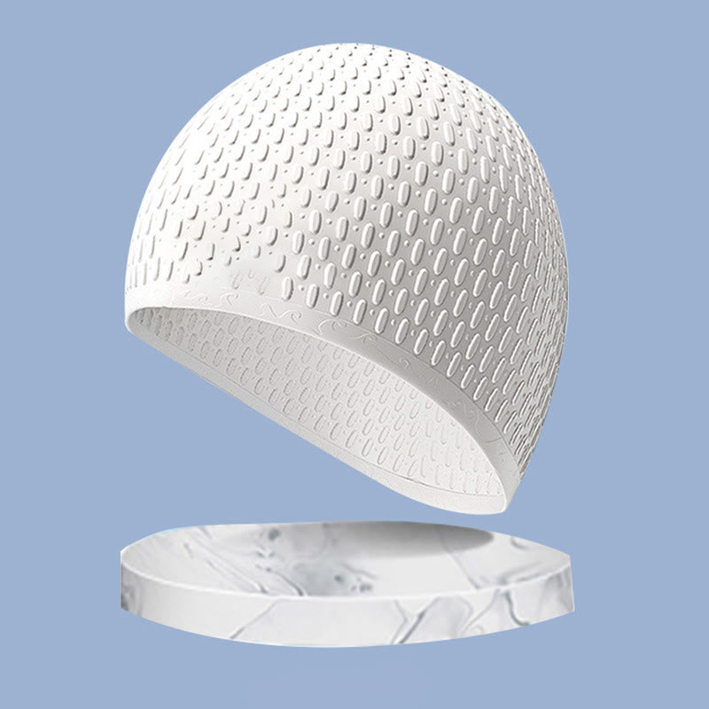 Bonnet de bain en forme de larme - Blanc - One Size - image 3