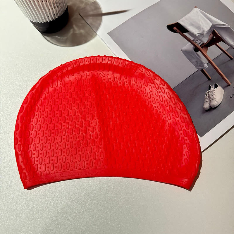 Bonnet de bain en forme de larme - Rouge - One Size - image 8