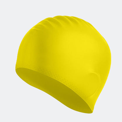 Bonnet de bain antidérapant de couleur unie - Jaune - One Size - image 11