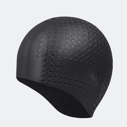 Bonnet de bain doux au toucher - Noir - One Size - image 6