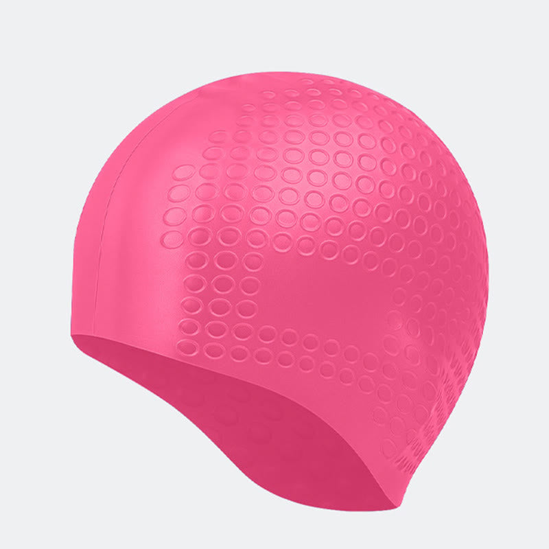 Bonnet de bain doux au toucher - Fuchsia - One Size - image 5