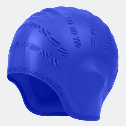 Bonnet de bain tridimensionnel élargi - Bleu marine - One Size - image 12