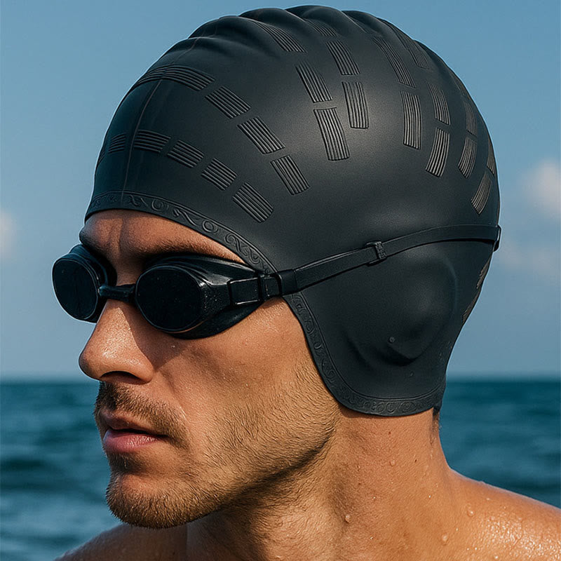 Bonnet de bain tridimensionnel élargi - image 1