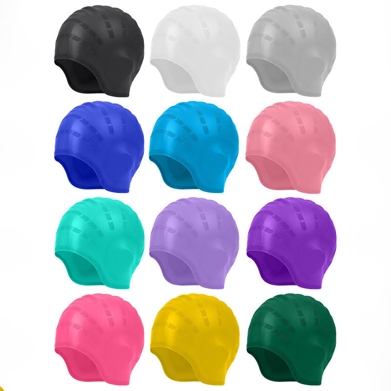 Bonnet de bain tridimensionnel élargi - image 3