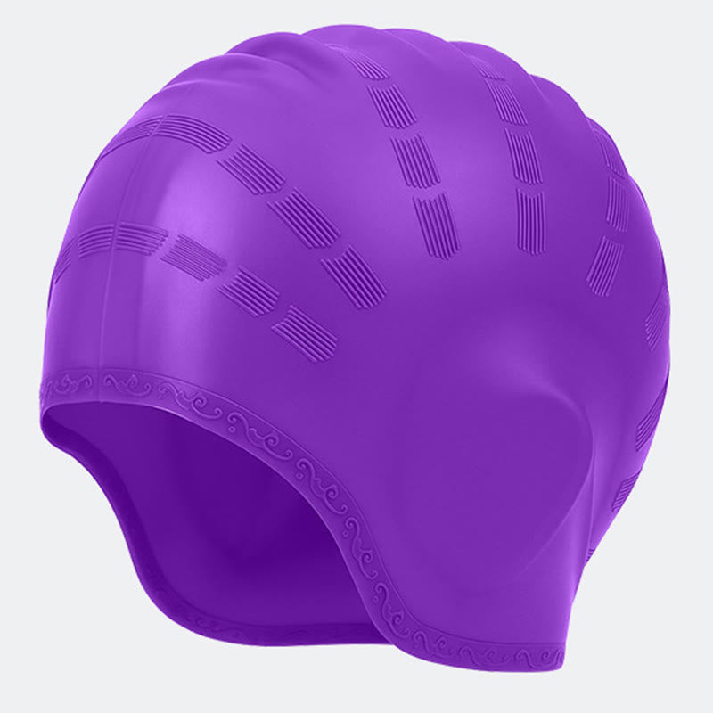 Bonnet de bain tridimensionnel élargi - Violet - One Size - image 13