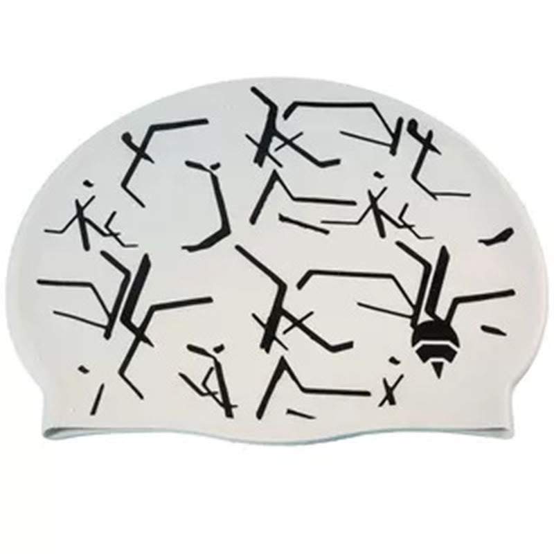 Bonnet de bain au design technologique - F - One Size - image 8