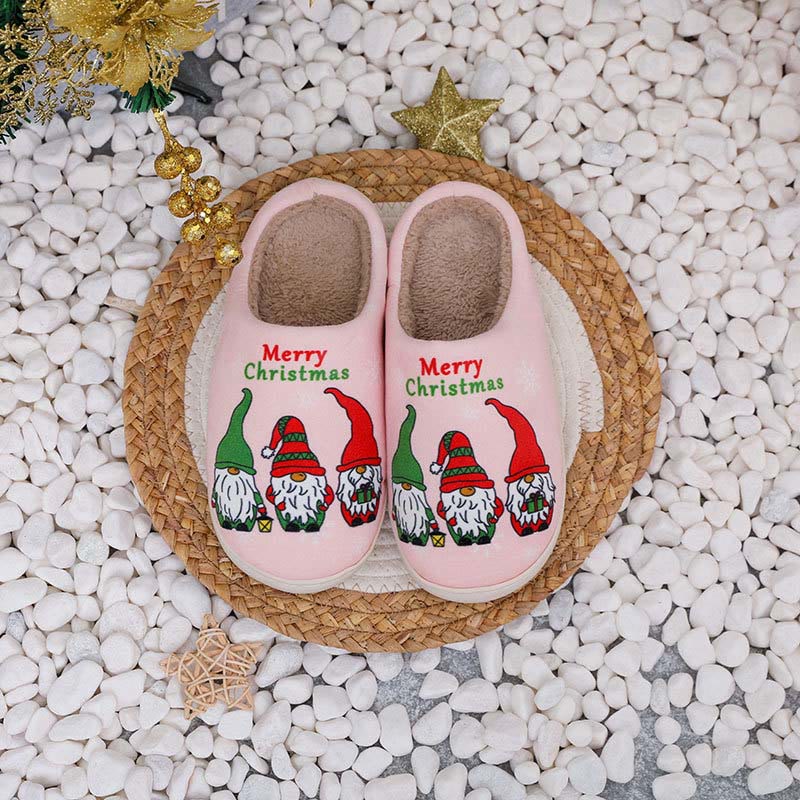 Chaussons Joyeux Noël grande taille - Rose - EU44-45(US10-11) - image 4