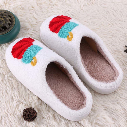 Chaussons à motifs de chaussettes et de cadeaux grande taille - Blanc - EU44-45(US10-11) - image 1