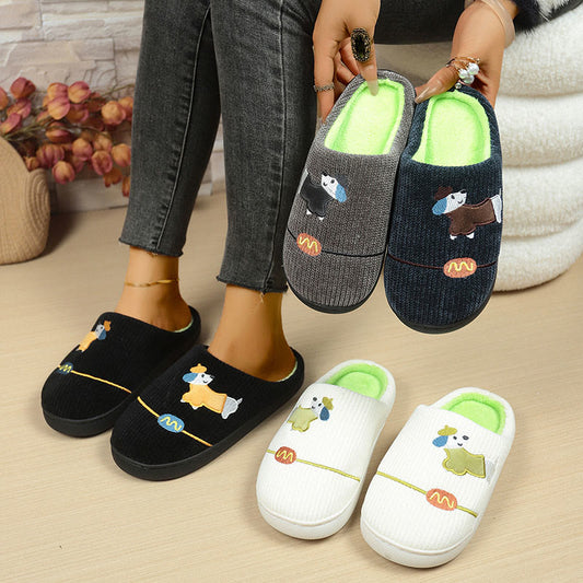 Chaussons grande taille à motifs d'animaux de dessin animé mignons - image 0