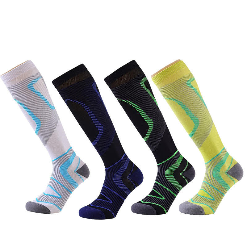 Chaussettes de compression Sport Fitness (3 paires) - Multicolore - L/XL - image 0