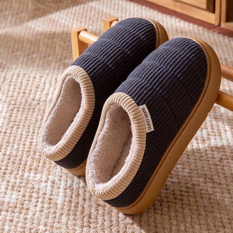 Chaussons simples grande taille pour la maison - Bleu marine - EU43-44(US9-10) - image 9