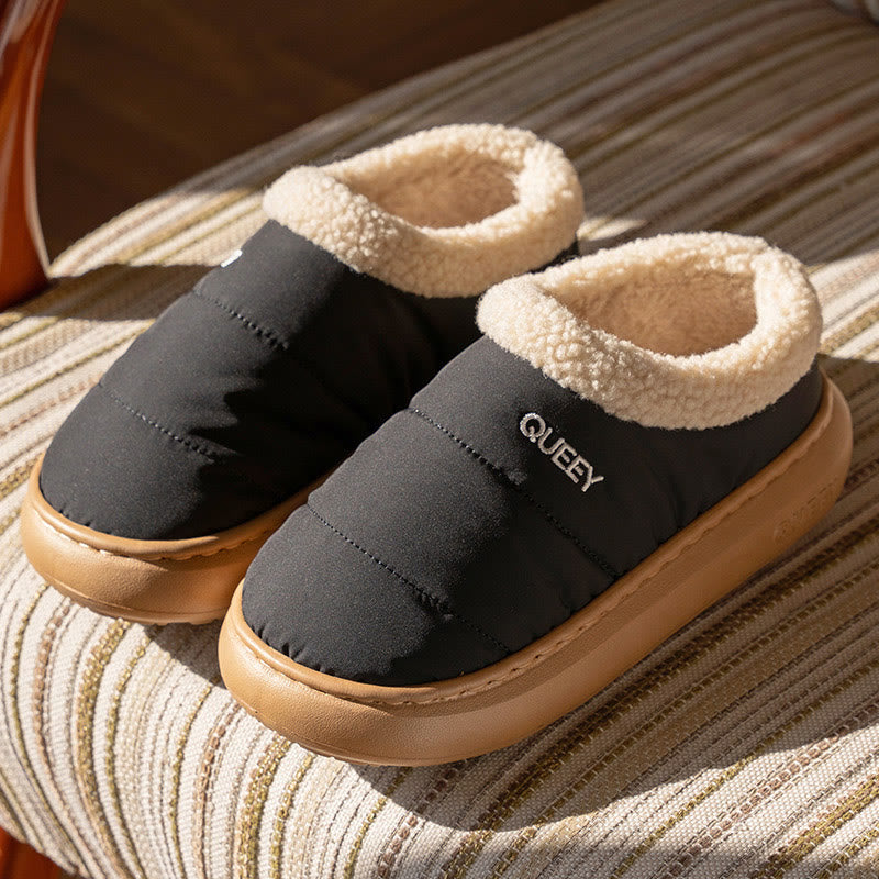 Chaussons tendance grande taille doux pour la peau - Noir - EU43-44(US9-10) - image 12