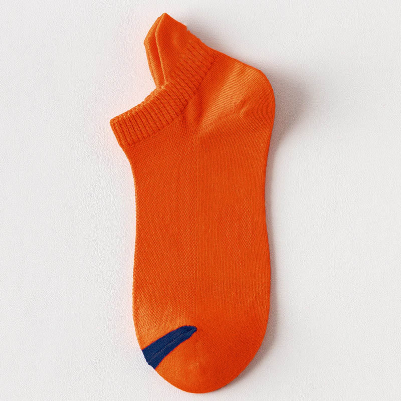Chaussettes de compression multicolores en maille grande taille (10 paires) - Orange - EU39-44 (US6-10) - image 11
