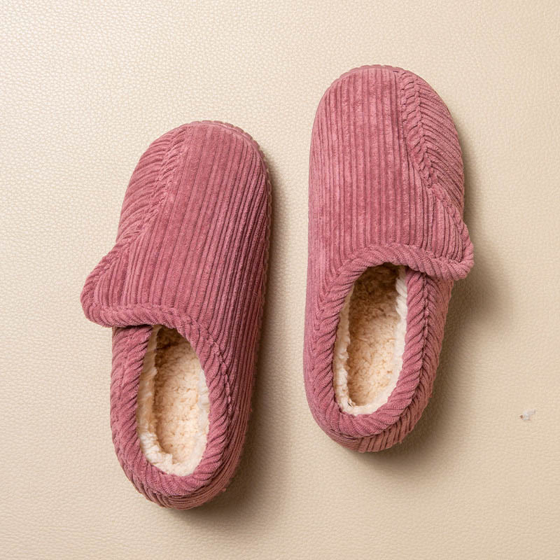 Chaussons chauds antidérapants grande taille - Rose - EU43-44(US9-10) - image 8