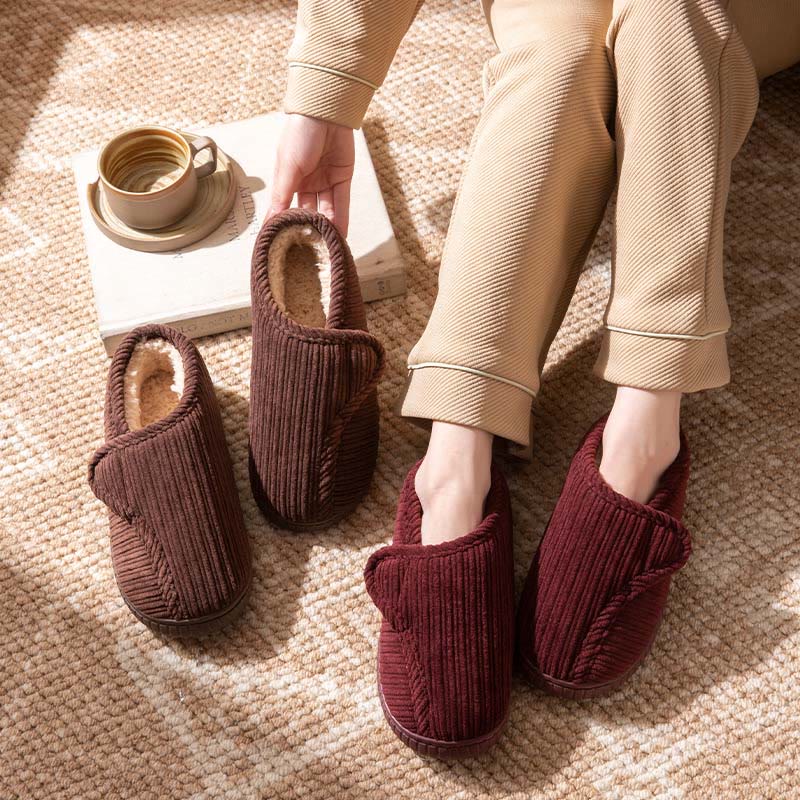 Chaussons chauds antidérapants grande taille - image 1