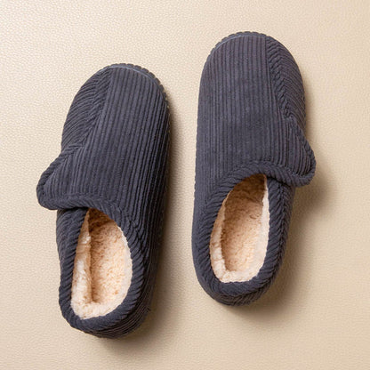 Chaussons chauds antidérapants grande taille - Bleu marine - EU44-45(US9-10) - image 6