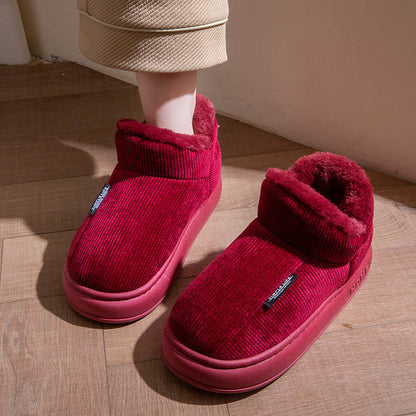 Chaussons d'hiver montants grande taille - Vin - EU43-44(US9-10) - image 3