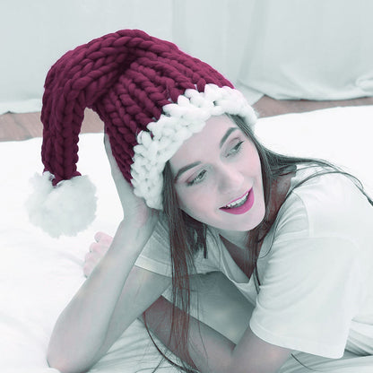 Bonnet de Noël rouge à lignes épaisses - image 2