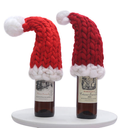 Bonnet de Noël rouge à lignes épaisses - image 7