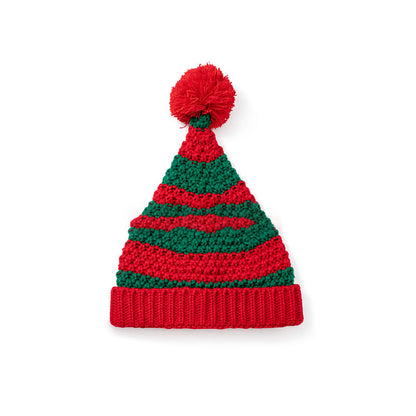 Bonnet de Noël rouge à rayures vertes - D - One Size - image 2