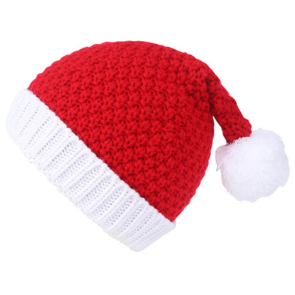Bonnet de Noël rouge à rayures vertes - image 1
