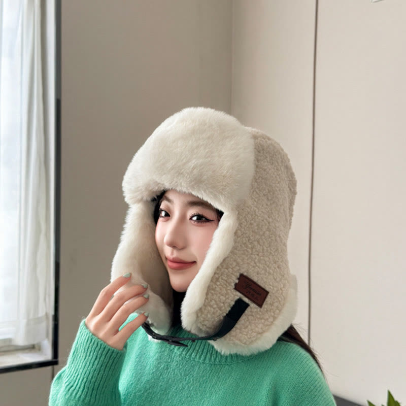 Chapeau de trappeur d'hiver réglable - Beige - One Size - image 5