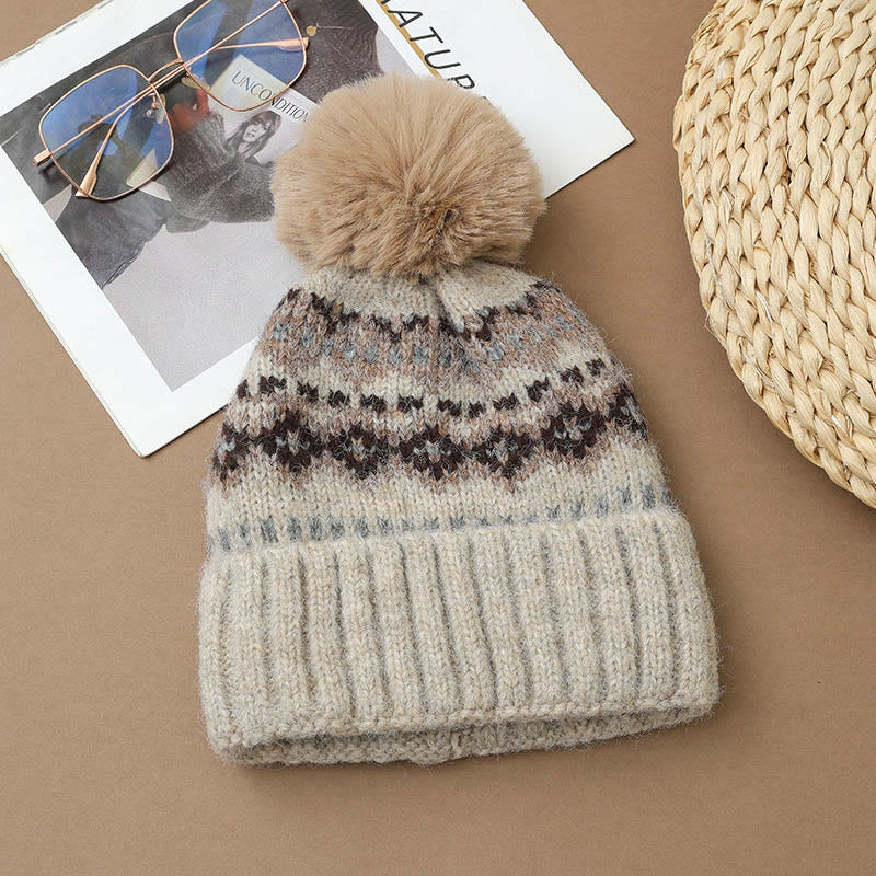 Bonnet de style ethnique décontracté - Beige - One Size - image 13