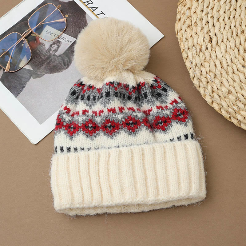Bonnet de style ethnique décontracté - Blanc - One Size - image 8