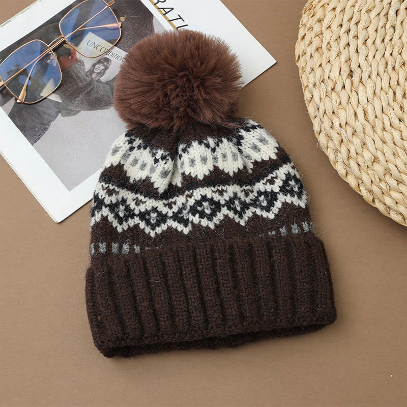 Bonnet de style ethnique décontracté - Café - One Size - image 12