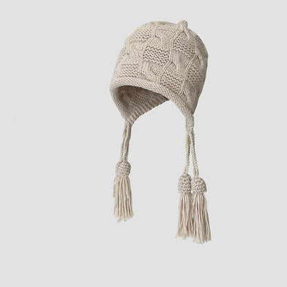 Bonnet à pompon tendance - Beige - One Size - image 6
