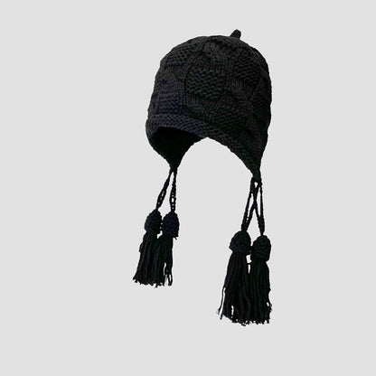 Bonnet à pompon tendance - Noir - One Size - image 5