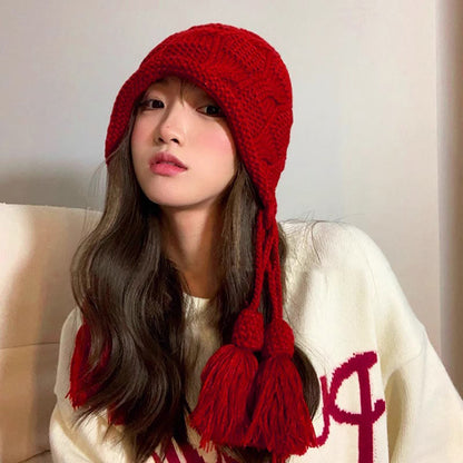 Bonnet à pompon tendance - image 3