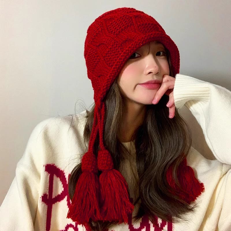 Bonnet à pompon tendance - image 1