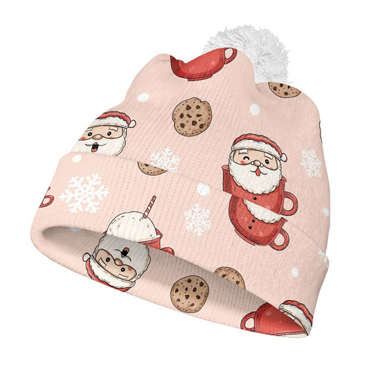 Bonnet de Noël en forme de bonhomme en pain d'épices - Rose - One Size - image 0