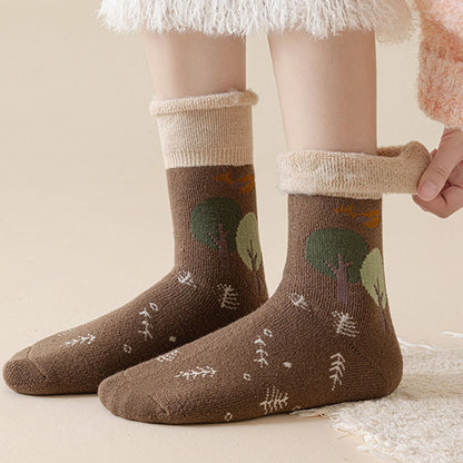 Chaussettes mignonnes à motifs de dessins animés (5 paires) - image 4