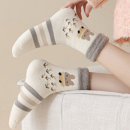 Chaussettes mignonnes à motifs de dessins animés (5 paires) - image 6