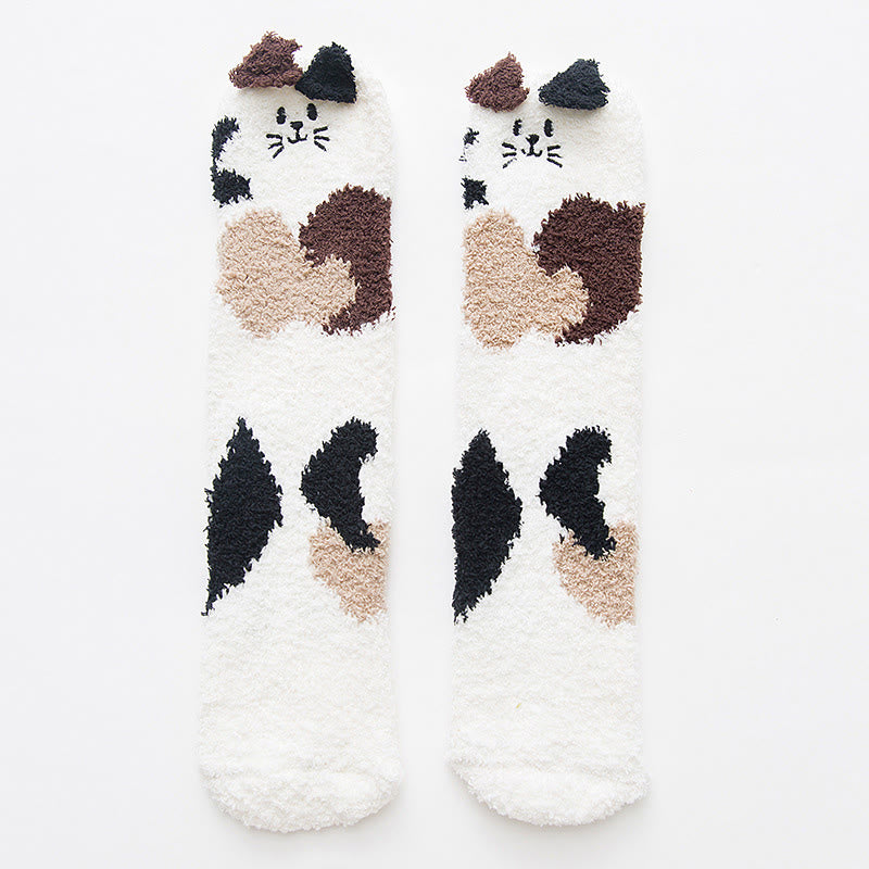 Chaussettes Plusock Cute Zoom Quarter (2 paires) - Chat - EU36-40(US3-7) - image 11