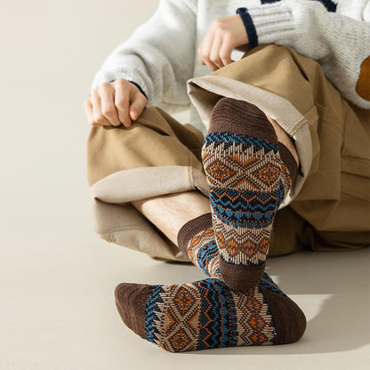 Chaussettes à rayures losanges (4 paires) - image 2