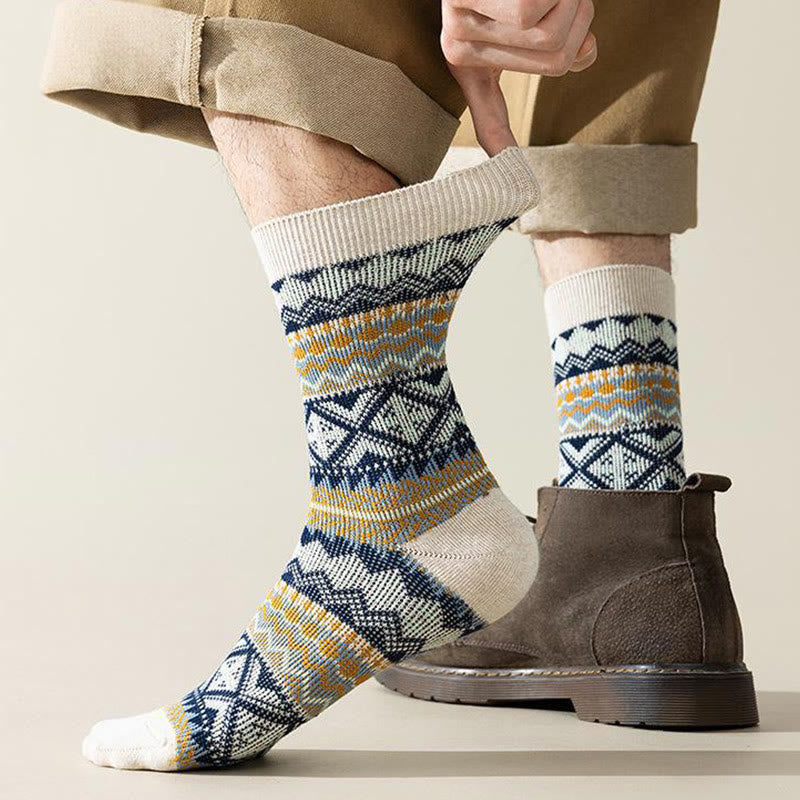 Chaussettes courtes à rayures diamantées Plusock grande taille (4 paires) - image 8