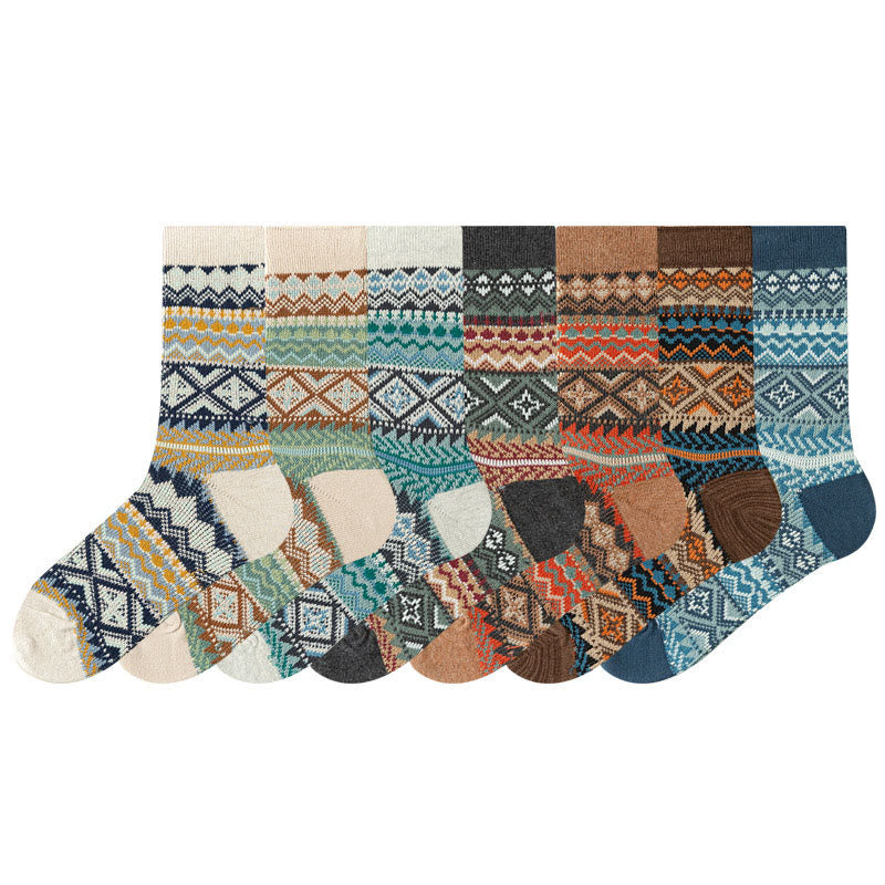 Chaussettes courtes à rayures diamantées Plusock grande taille (4 paires) - image 18