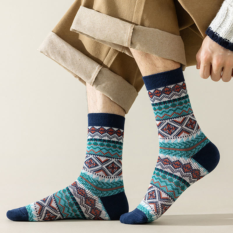 Chaussettes courtes à rayures diamantées Plusock grande taille (4 paires) - image 7