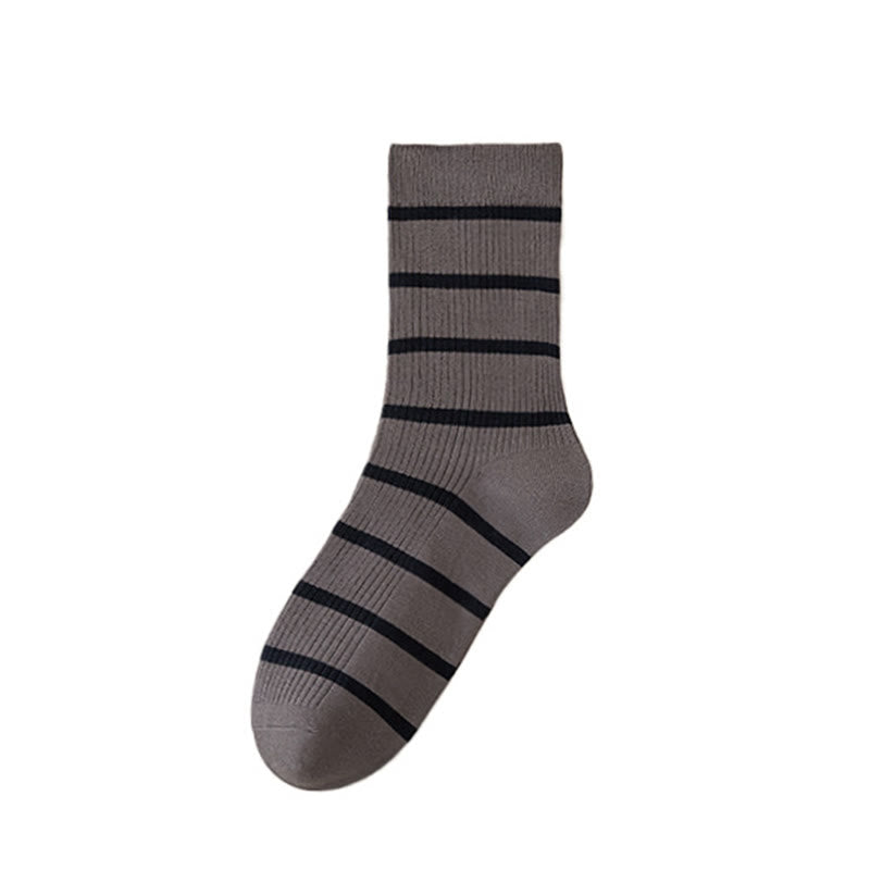 Chaussettes courtes absorbantes et douces Plusock grande taille (5 paires) - Gris - EU39-44(US6-10) - image 6