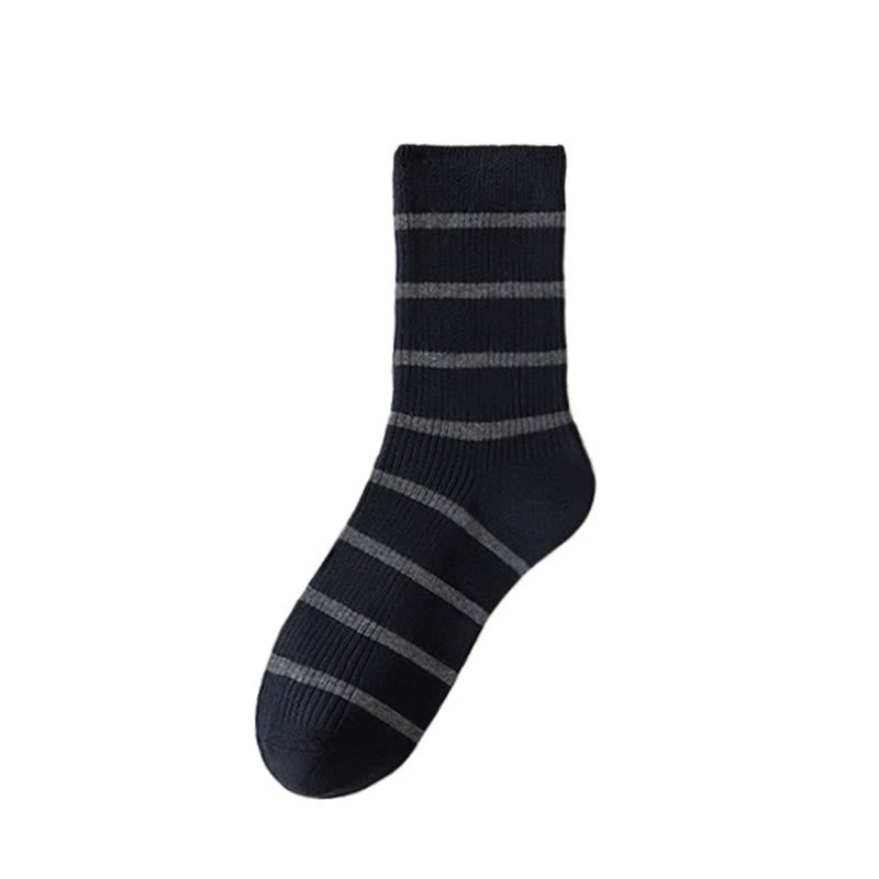 Chaussettes courtes absorbantes et douces Plusock grande taille (5 paires) - Bleu marine - EU39-44(US6-10) - image 10